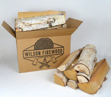 Wilson Birch Split Firewood - Seasoned Natural Kiln Dried Fireplace, Fire Pit, Bonfire Logs - Melillo EnterprisesAll categories